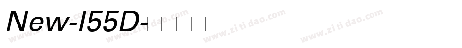 New-l55D字体转换