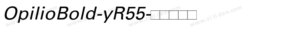 OpilioBold-yR55字体转换