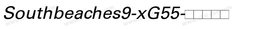 Southbeaches9-xG55字体转换
