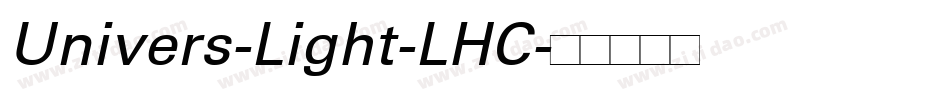 Univers-Light-LHC字体转换
