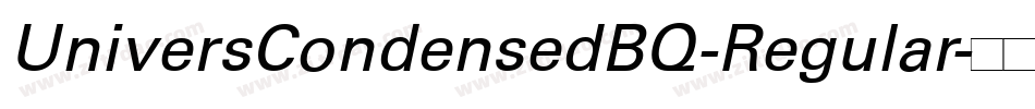 UniversCondensedBQ-Regular字体转换