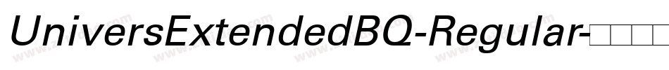 UniversExtendedBQ-Regular字体转换