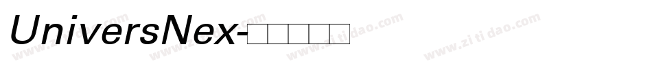 UniversNex字体转换