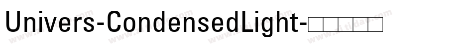 Univers-CondensedLight字体转换