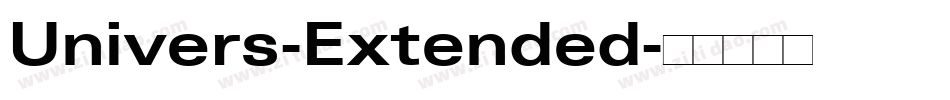 Univers-Extended字体转换