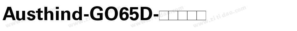 Austhind-GO65D字体转换