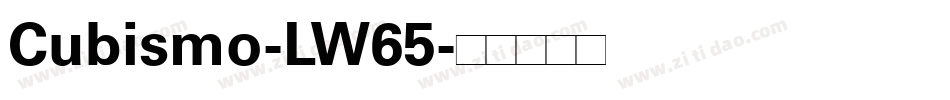 Cubismo-LW65字体转换