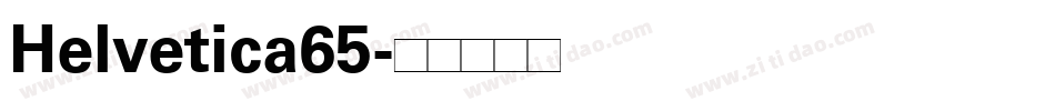 Helvetica65字体转换