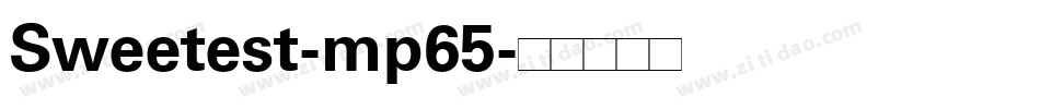 Sweetest-mp65字体转换