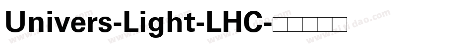 Univers-Light-LHC字体转换