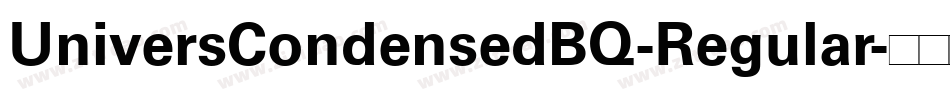 UniversCondensedBQ-Regular字体转换