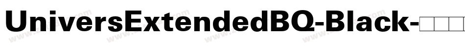 UniversExtendedBQ-Black字体转换