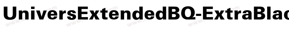 UniversExtendedBQ-ExtraBlack字体转换