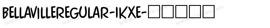 BellavilleRegular-1Kxe字体转换