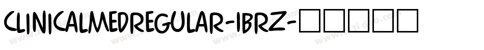 ClinicalmedRegular-1BrZ字体转换