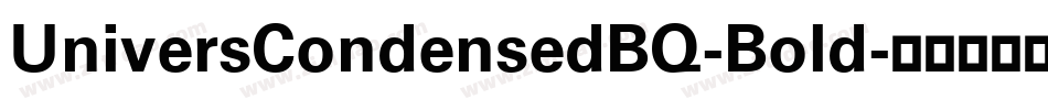 UniversCondensedBQ-Bold字体转换