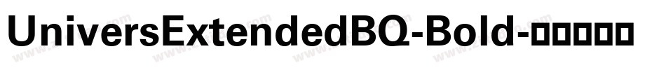 UniversExtendedBQ-Bold字体转换