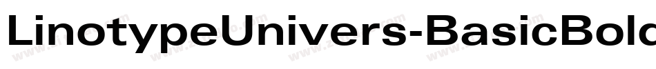 LinotypeUnivers-BasicBold字体转换