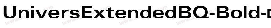 UniversExtendedBQ-Bold字体转换