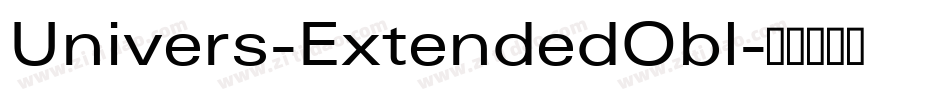 Univers-ExtendedObl字体转换