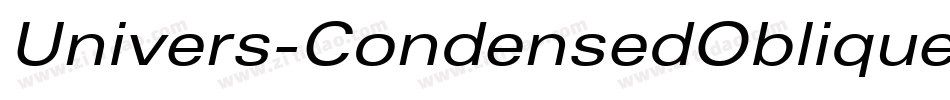 Univers-CondensedOblique字体转换