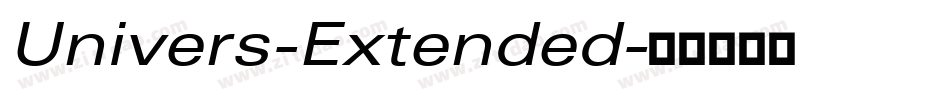 Univers-Extended字体转换