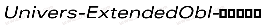 Univers-ExtendedObl字体转换