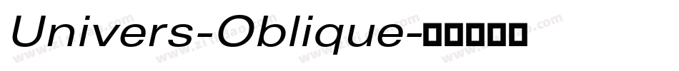 Univers-Oblique字体转换