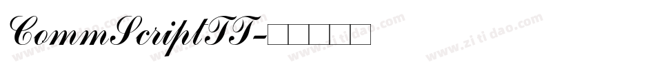 CommScriptTT字体转换