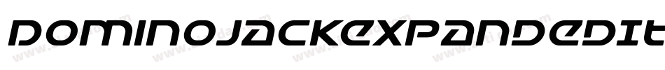 DominoJackExpandedItalicExpandedItalic-rZ3K字体转换