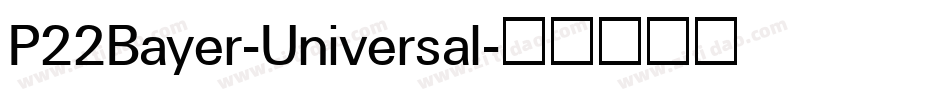 P22Bayer-Universal字体转换