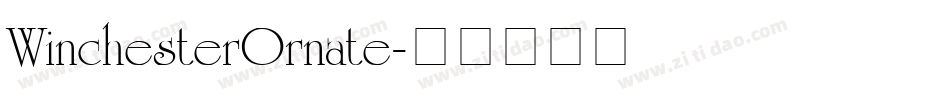 WinchesterOrnate字体转换