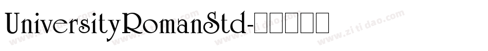 UniversityRomanStd字体转换