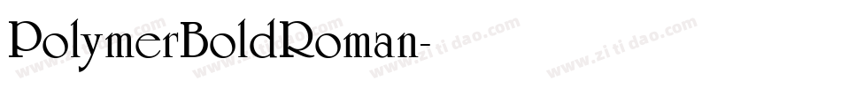 PolymerBoldRoman字体转换