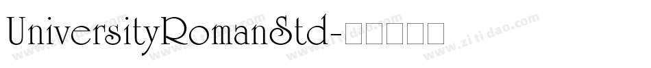 UniversityRomanStd字体转换
