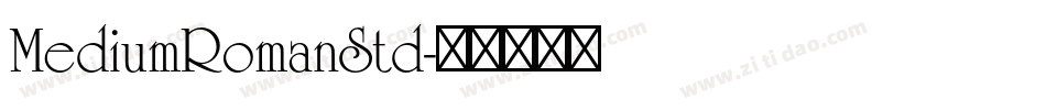 MediumRomanStd字体转换