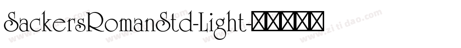 SackersRomanStd-Light字体转换