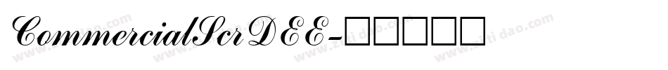 CommercialScrDEE字体转换