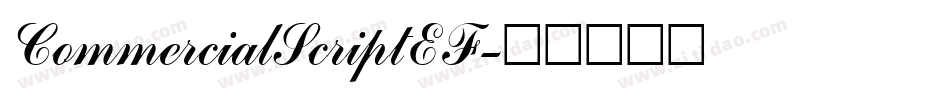 CommercialScriptEF字体转换