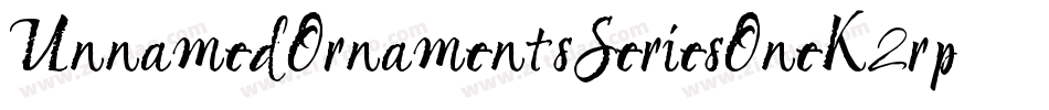 UnnamedOrnamentsSeriesOne-K2rp字体转换