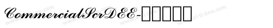 CommercialScrDEE字体转换
