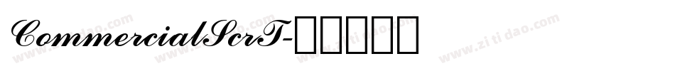 CommercialScrT字体转换
