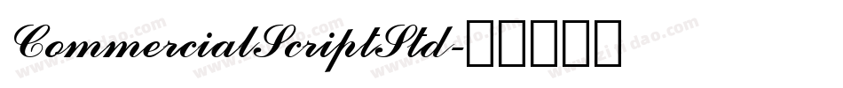 CommercialScriptStd字体转换