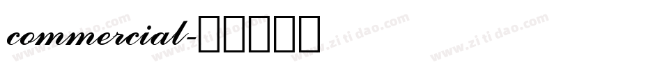 commercial字体转换