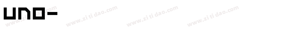 Uno字体转换
