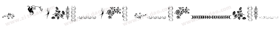 P22Victorian-OrnamentsTwo字体转换