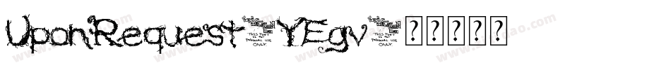 UponRequest-YEgv字体转换