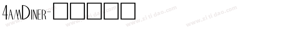 4amDiner字体转换