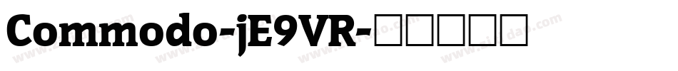 Commodo-jE9VR字体转换