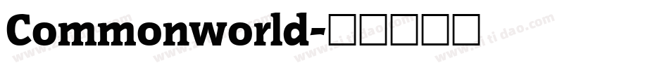 Commonworld字体转换